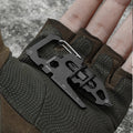 Industrial 15-in-1 Stainless Steel DIY Multi-Tool Card-Credit Card Size (2.9x1.2 Inch) EDC Keychain Survival Gear Bottle Opener