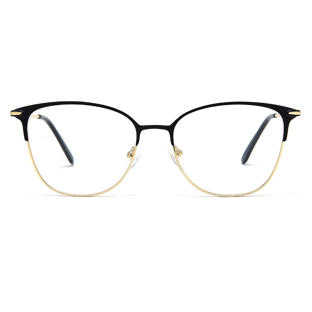 Optical Frames Eyeglasses square Vintage Armazones Optiek Eyeglasses Spectacles Optical Frames Trendy Fancy Metal Ladies Cat Eye