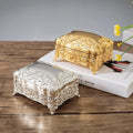Factory Sliver Gold Small European Style Metal Jewelry Box Custom Shipping Packing for Jewelry Boxes