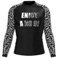 Custom Men's Rashguard Crew Neck Net Flatlock Stitch Anti-Abrasion 4-Way Stretch for Intense Sparring