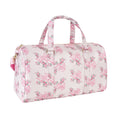 Custom Vintage Nylon Waterproof Easy-Packing Flower Bow Printed Ladies Women Luggage Bag Travel Accessories Duffle Bag Handbags