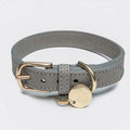 2022 Custom Dog PU Leather Collar Durable Pet Necklace Dog Chain Collar