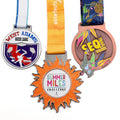 Custom Cheap Metal Sports Running Medals Holder Medallions with Ribbon