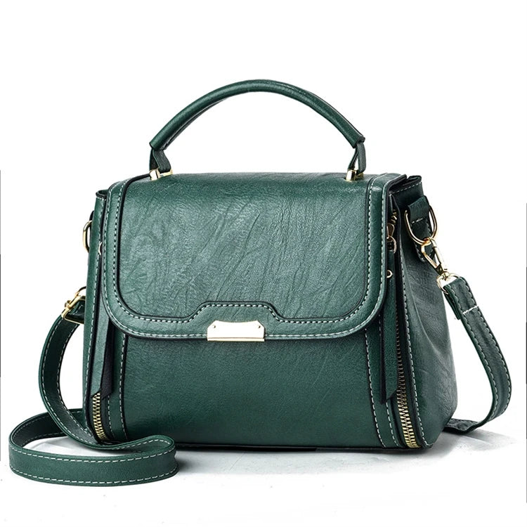 2025 Luxury Fashion Designer Handbag for Women Small Mini Simple Leather Brand with Zipper Closure Tassel & Letter Decoration