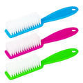 Professional Long Handle Plastic Pink Large Nail Art Dust Remover Cleaning Brush with Nylon Bristles