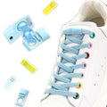 No Tie Shoe Laces Colorful Magnetic Lock Shoelaces Without Ties Elastic Laces Sneaker Kids Adult Widened Flat Shoelace
