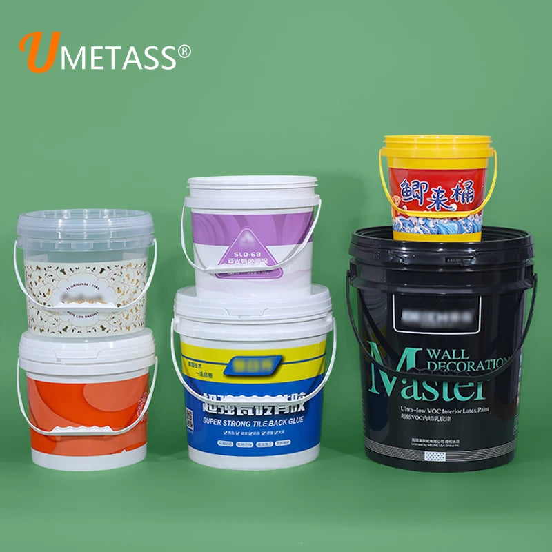 Empty 5Litre 10Litre 20Liter Food Grade Safe Paint Popcorn Cheap Customized Plastic Bucket Supplier for Wholesales