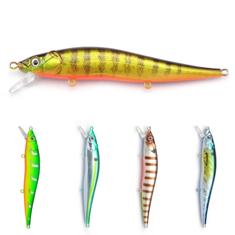 Top Right 110mm 14g  M097B  Artificial Sinking Minnow Lure Original Sinking Minnow Saltwater Freshwater Jerkbait