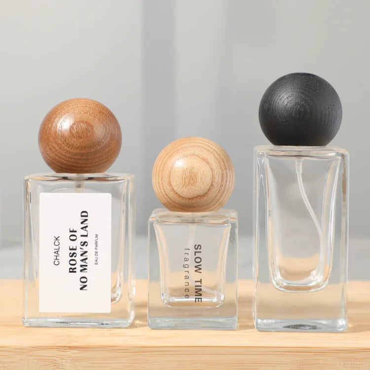 New Style Free Sample square Round Skincare Cosmetic Packaging 30mL 50mL Empty Women's Perfume Glass Spray Bottle