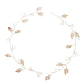 Factory Direct Sale Fashion Girl Party Headdress Birthday Gift Leaf Form Glass Hair Band