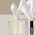 Promotional Plain Indoor Anti-slip Grip Yoga Socks Crew High Sticky Pilates Socks Customizable