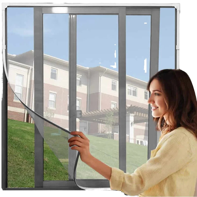 Factory Price DIY Anti Mosquito Net Fiberglass Insect Mesh Magnetic Fly Screen for Windows