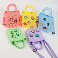 YF YF9189 Contrast DIY Silicone Hole Fashionable Shoulder Crossbody Handheld Multifunctional Mobile Phone Storage Bag