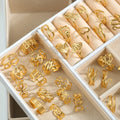 Geometric Twisted Wide Band Open Adjustable Fashion Rings for Women Latest 2025 and for All Fingers