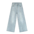 2025 Baggy Casual Jeans Wholesale Stack Jeans for Men Light Blue Baggy Denim Jeans Men