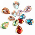 Drop Pointback LA Light Color Crystal Glass Loose Rhinestones Glue-On Technique for DIY Jewelry 3D Effect