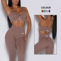 High Waisted Butt Lift Yoga Leggings Sets Four-Way Stretch 2 Piece Yoga Clothings Activewear Gym Fitness Sets