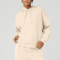 Wholesale 100% Cotton Women's Autumn Oversized Hoodies Custom Logo Embroidery Loose Terry Sweatshirts Printed Windproof