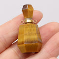 Hongzhuo Crystal yellow tiger eye luxury essential aromatherapy oil custom perfume bottles pendant