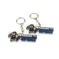 Factory Price Letter Keychain Pvc Custom Mini Funny Pvc Rubber Flat Keychain 2d logo Soft Pvc Keyring