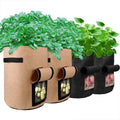 10 Gallon Potato Grow Bags Garden Planting Bag with Window Felt Potatoes Growing Containers with Handles