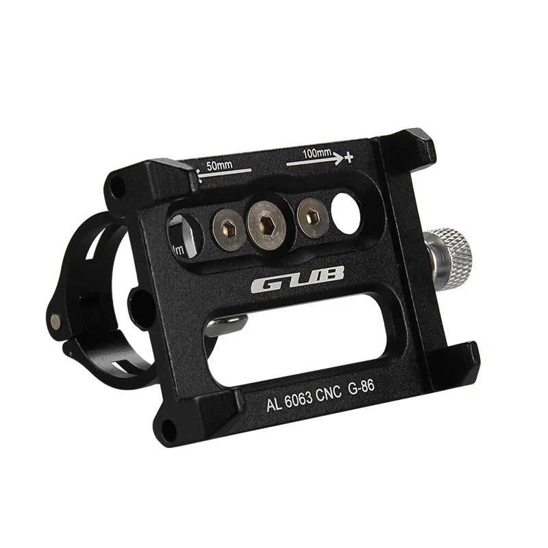 GUB G-86 4-5.5" Adjust Alloy CNC Bicycle Phone Holder Bike Mount Stand Telephone Moto GPS Support Mount Cycling Accessories