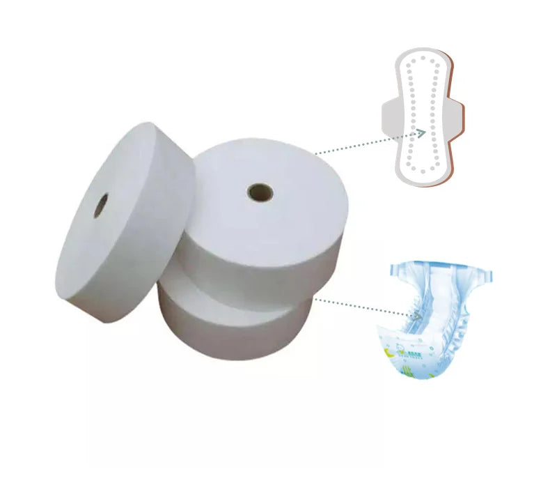 Hot Air PP+PE Nonwoven Fabric Breathable Waterproof Fusible Lightweight Water-Soluble Eco-Friendly for Sanitary Pads Making