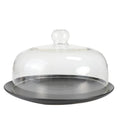 Home Used Multifunctional Slate Serving Platter Cake Stand and Dome for Party Wedding Food Grade Glass Materials