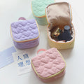Qetesh Cute Colorful Quilted Makeup Bag Customization Large Capacity Multi-functional Portable Travel Cosmetic Bag for Girls