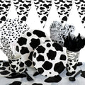 Cute Cow-Themed Party Tableware Set Birthdays Children's Day Includes Paper Plate Cup Straw Balloon Valentine's Day Decorations