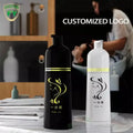 Fuyun High Quality Black PP Plastic Bottles 320ml & 400ml Colorful Plastic Hair Dye Containers for Blush Use