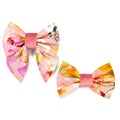 Brilliant Wonderful Flashing Colorful Velvet Printing Pattern Customized Removable Pet Dog Bowtie Sailor Bow