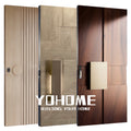 China Top Manufacturer Front Entry Door Wood Home Use Pivot Doors Modern Entry Wooden Doors for Houses
