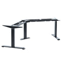120 Angle V-Shape Triple Motors Electric Height Adjustable Standing Desk Frame With Adjustable Beam