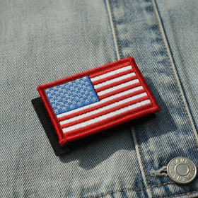 Customr Woven Fabric Embroidered Edge Patch on Clothes Custom Embroidery Patch Designer of Customized Hats Iron Patches