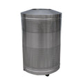 Outdoor Stainless Steel Garbage Receptacle Trash Can Outside Park Street Metal Waste Bin Public Commercial Recycle Dustbin
