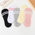 Wholesale New Fashion Women's Cotton Boat Socks Pure Color Light Mouth Socks Transparent Feature Independent Packaging Body Cuff