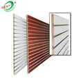 Wholesale 1220*2440mm Melamine Veneer MDF Slatwall Panel for Display