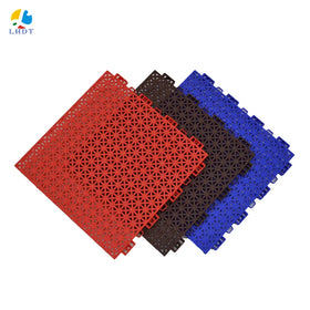 Interlocking Square Outdoor Playground Tiles PP Material Carpet for Tennis Basketball Hockey PP Floor Carpet