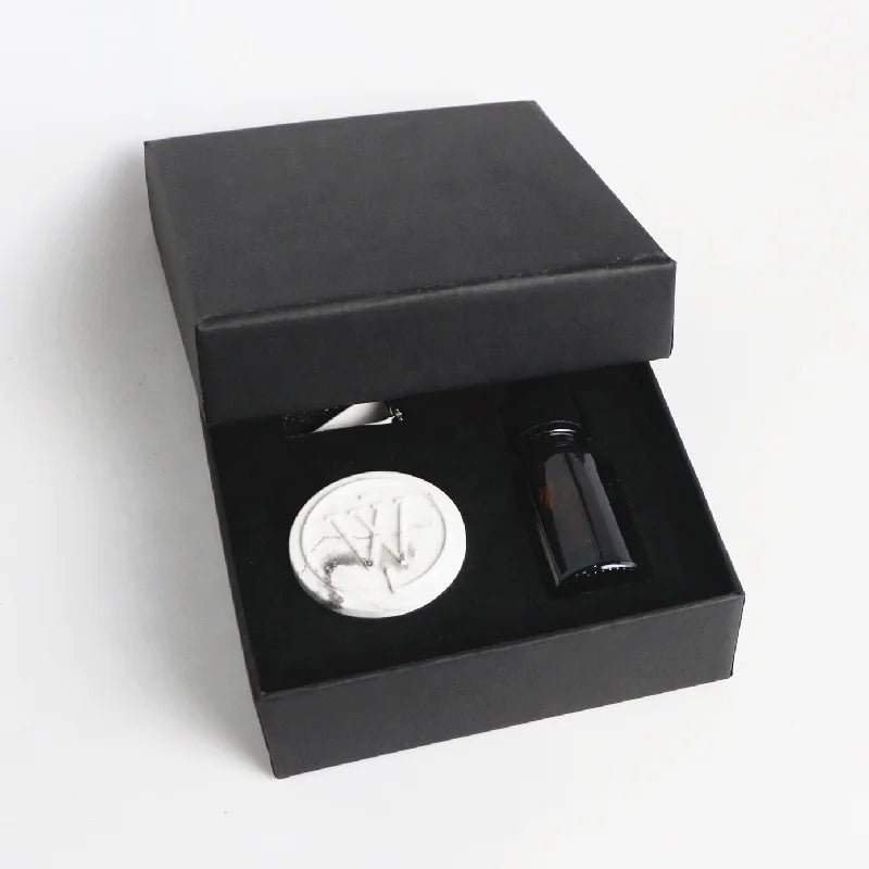 Stocked Car Vent Perfume Clip Air Freshener Scented Ceramic Aroma Plaster Porcelain Flower Fragrance Essential Oil Diffuser