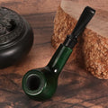 Erliao New Arrival Green Wooden Smoking Pipe Wholesale Solid Wood Tobacco Pipe High Grade Smoking Pipe of Wooden