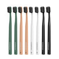 LULA ORAL CARE 100% Biodegradable Corn Starch PLA Toothbrush with Charcoal Bristles Soft Eco-Friendly for Home Use