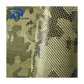 Factory Direct Yellow Camouflage Jacquard Carbon Fiber Fabric Woven Technics