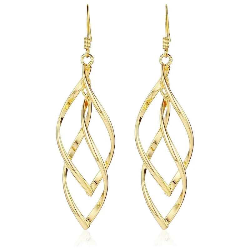 Hot Sale 18K Gold Earrings for WomenDangling Boho Dangle Drop Classic Infinity Earrings for Women Girls