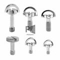 1/4-20 D-ring Mounting Camera Screws Stainless Steel Extended Tripod Quick Release Plate Screw Photography Captive Screw