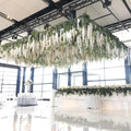 12 Packs Wisteria Flower Vines Garland 3.6 Feet Hanging Flowers Silk Wisteria Garland for Wedding Decorations