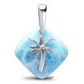 Gem Factory 925 Sterling Silver Jewellery Custom Gemstone Pendant Larimar and Sterling Silver Jewelry