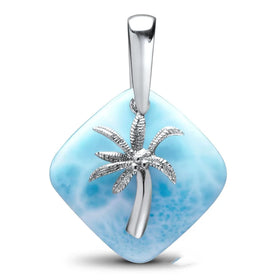 Gem Factory 925 Sterling Silver Jewellery Custom Gemstone Pendant Larimar and Sterling Silver Jewelry