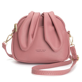 Long Soft Rabbit Ears Crossbody Shoulder Bucket Bag Korean Fashion Lady Tote Handbags for Women