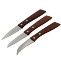 3 PCS Diversification Blade Stainless Steel Carving Knife Set for Steak Vegetables Fruits-Eco-Friendly Ambidextrous Kitchen